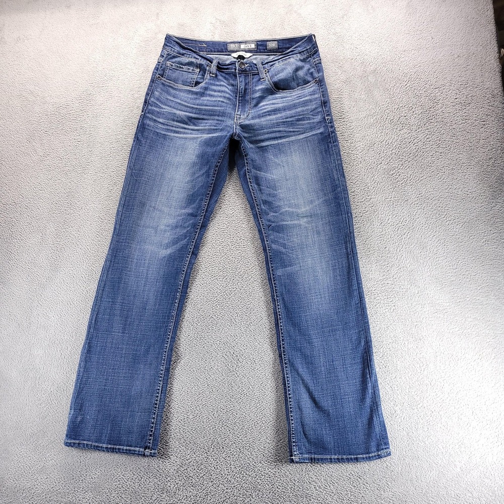 BKE Jake Jeans Mens 32x32 Blue Regular Bootcut Preppy Stretch Denim Comfort
